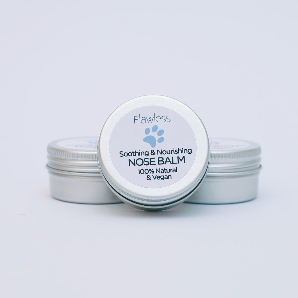The Soothing Nose Balm application on dog nose